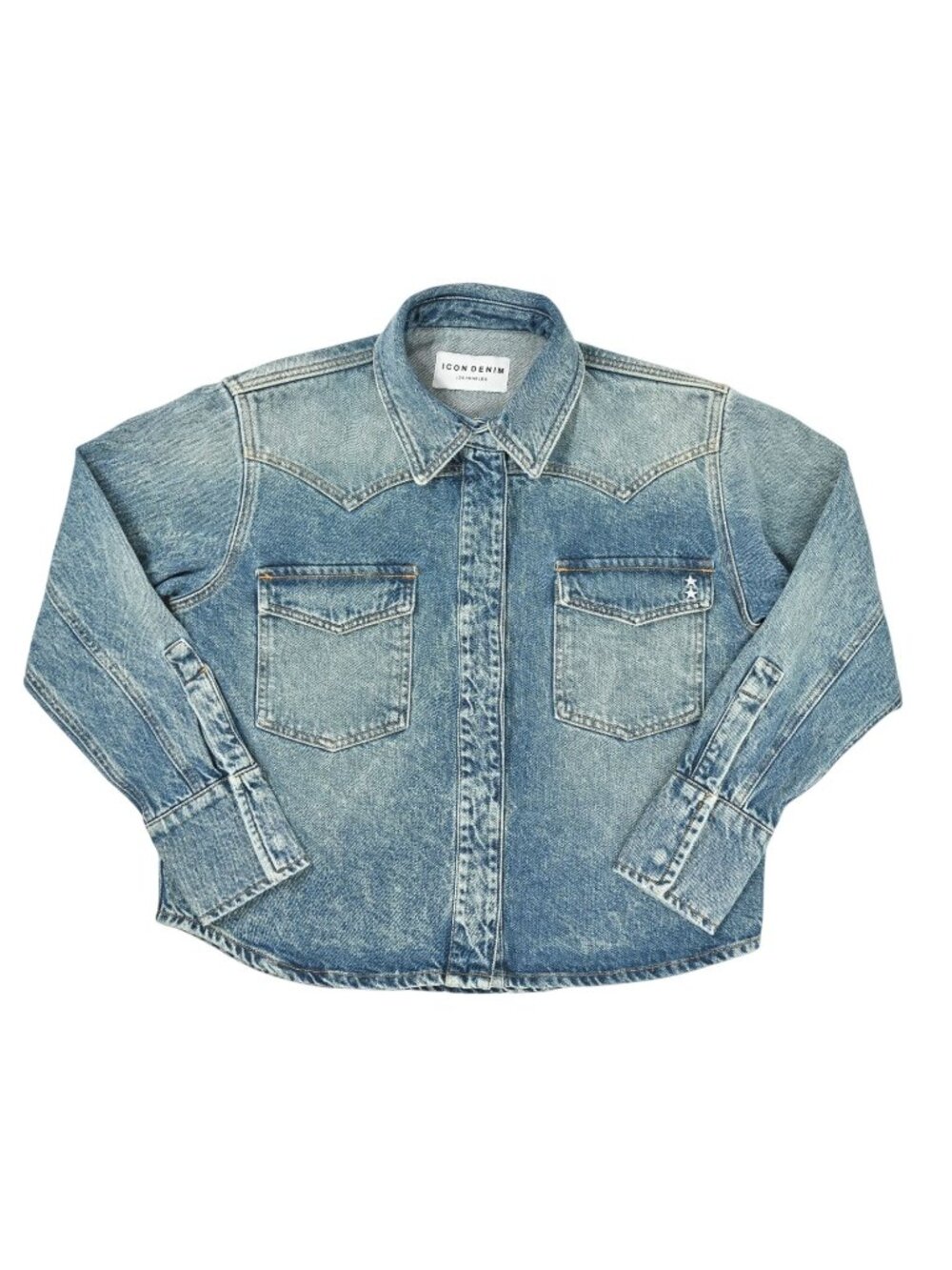 Icon Denim Los Angeles Norah Shirt in Aged Stone